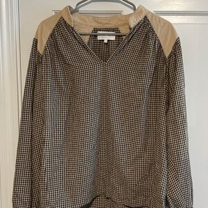 XÍRENA checkered long sleeve